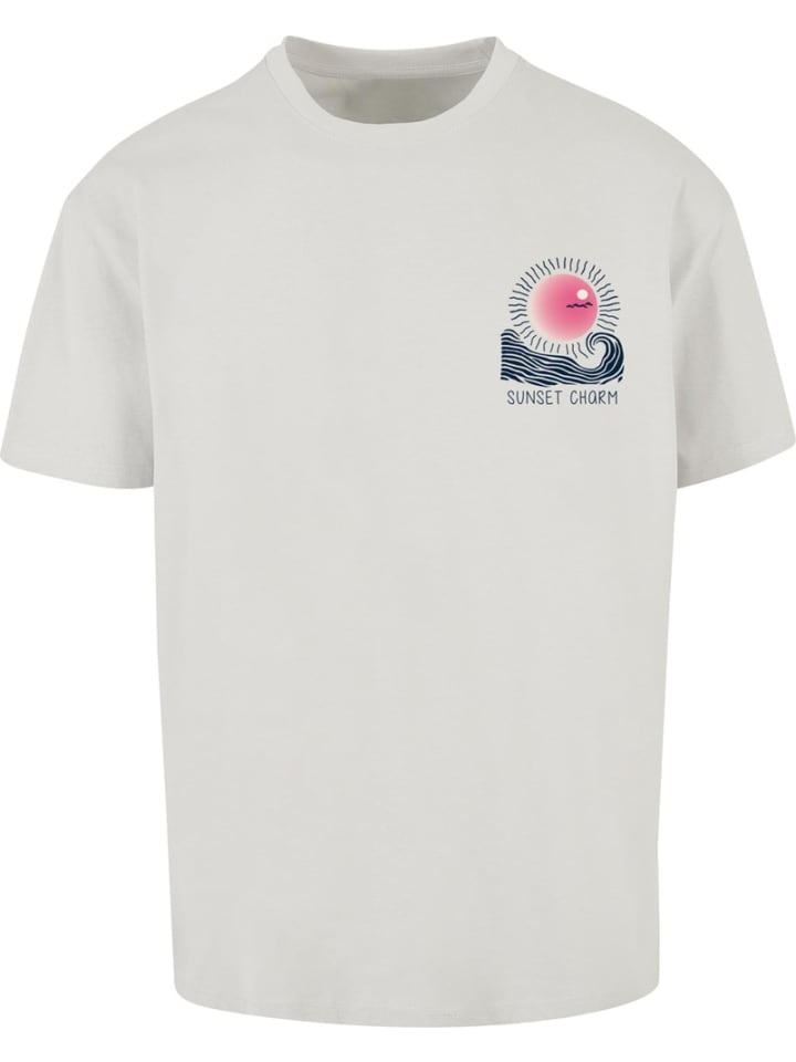 

Футболка "Sunset Charm Oversize T-Shirt" серого цвета Merchcode