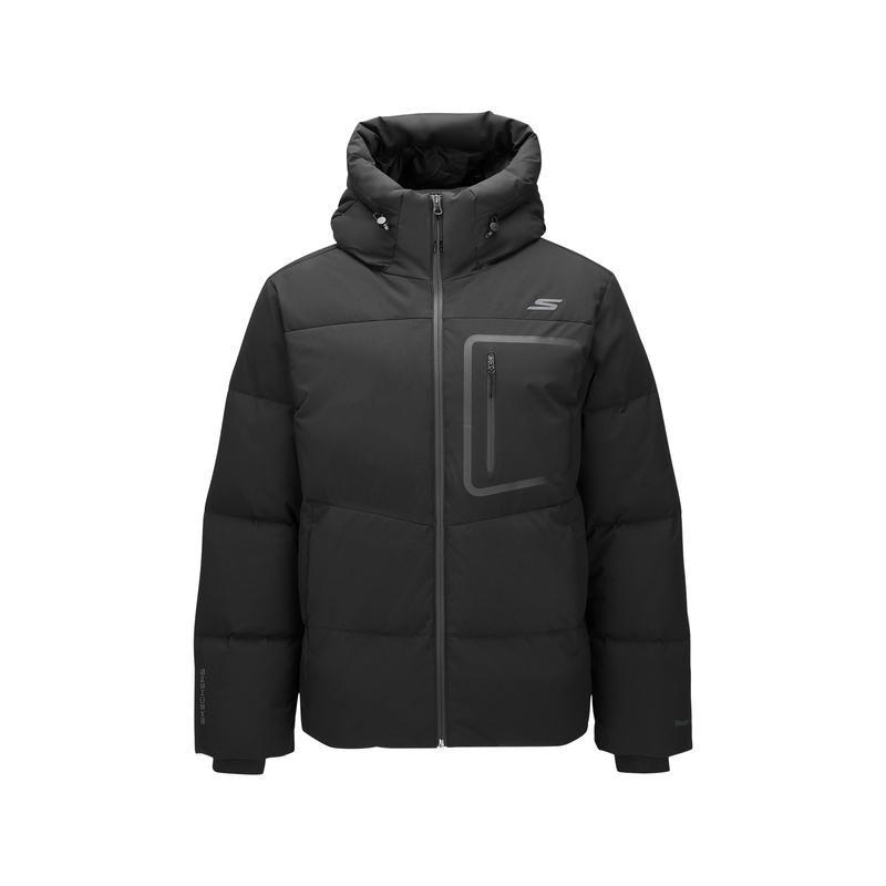 

Комфортная спортивная серия пуховик men's Skechers, черный