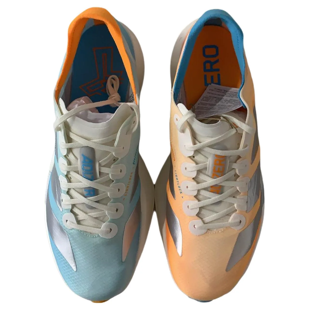 Adidas Adizero Adios Pro 4 кроссовки для марафона Unisex Blue Orange — фото 4