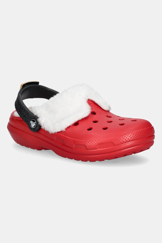 Классические утепленные тапочки Santa Clog Crocs, красный