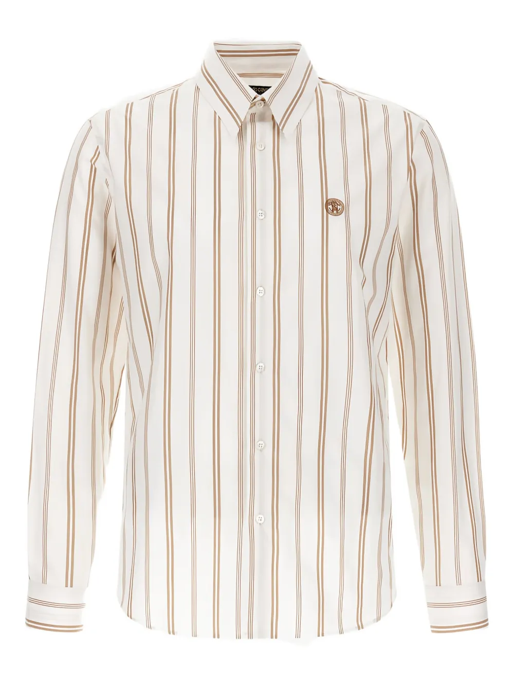 

Полосатая рубашка на пуговицах Roberto Cavalli, нейтральный