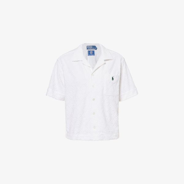 

Поло Ralph Lauren x Wimbledon Polo Pony Jacquard Towelling Shirt Polo Ralph Lauren, белый