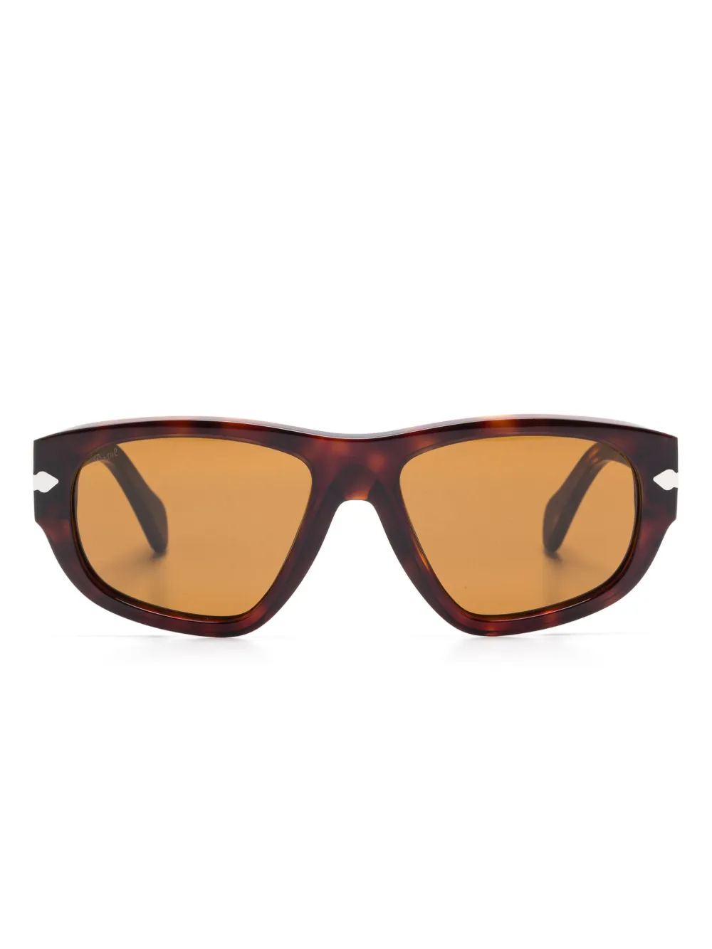 

Солнцезащитные очки в геометричной оправе Persol, коричневый