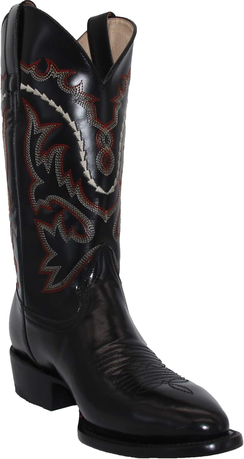 

Мужские западные сапоги из натуральной кожи с дизайном хамелеона The Western Shops, черный