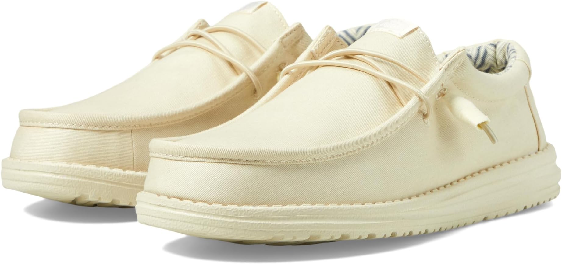 

Лоферы Hey Dude Wally Stretch Canvas, Stone White