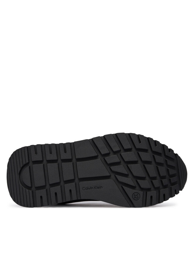 Кроссовки Low Cut Lace-Up Sneaker V3A9-83110-1355 S Calvin Klein, черный — фото 4