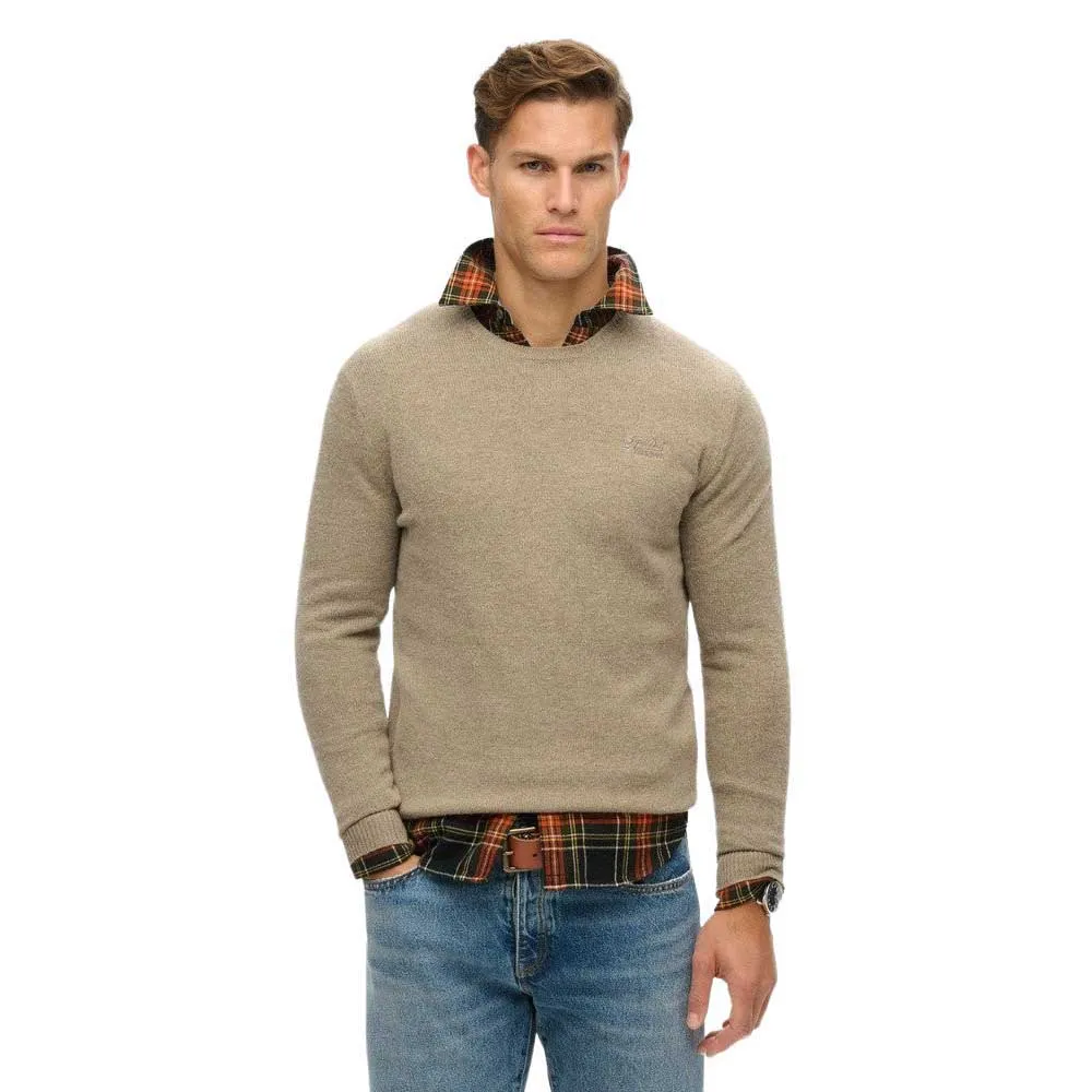 

Свитер Superdry Essential Slim Fit, коричневый