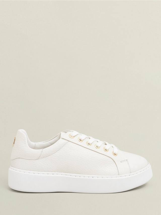 Кожаные кроссовки Ada на шнуровке Hobbs, White