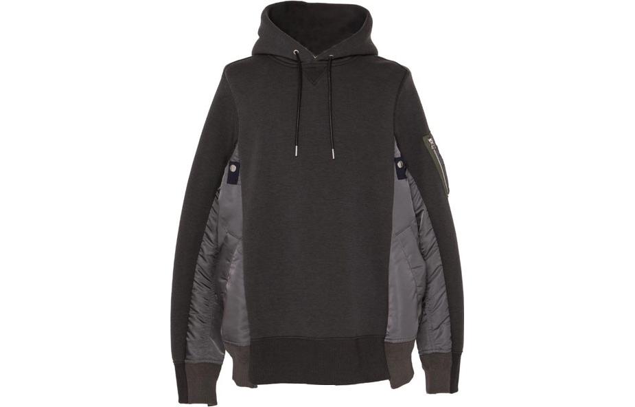 

Толстовка с капюшоном X Sponge Sweat Panels Sacai, серый