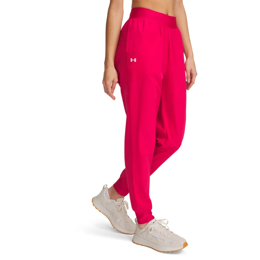 

Брюки Under Armour Rival Hi Rise Woven, розовый