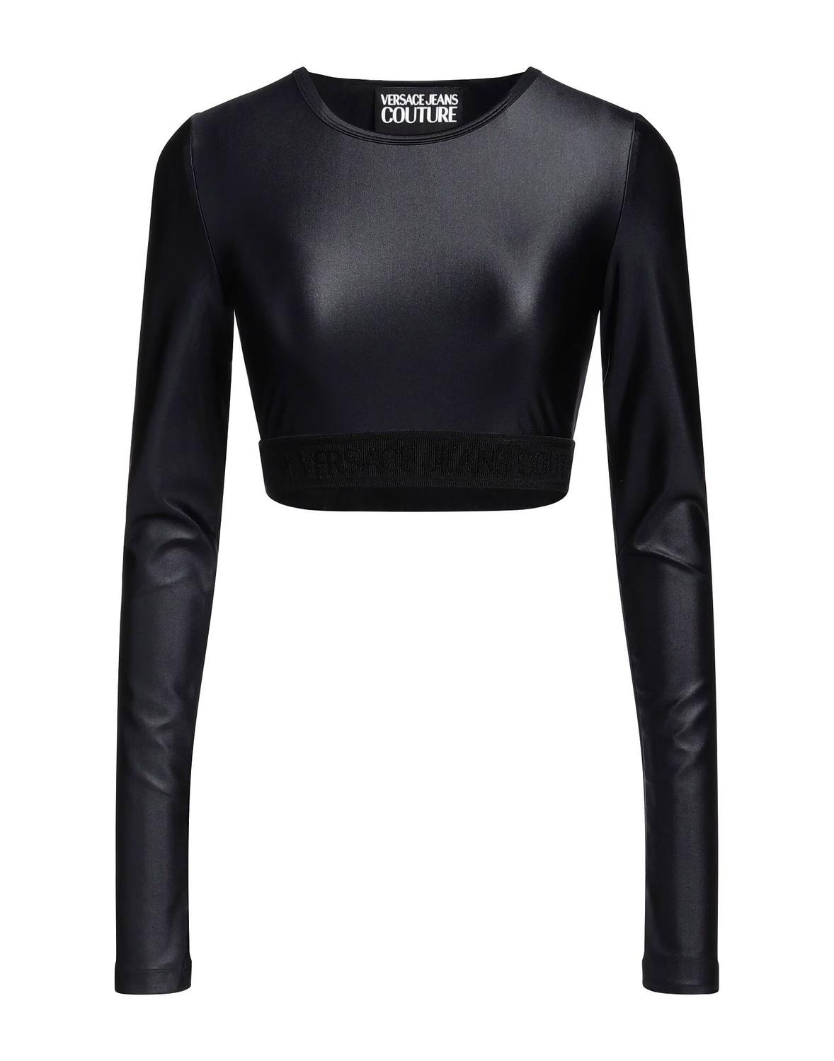 

Кроп-топ Versace Jeans Couture, черный