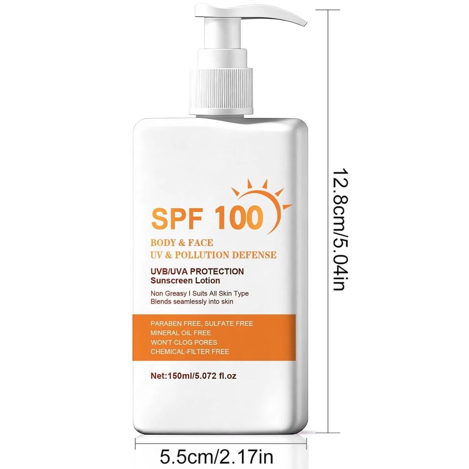 Солнцезащитный лосьон SPF 100 для лица и тела, 150 мл Ovelle, 1Pcs — фото 2
