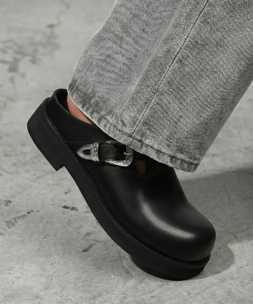 Мужские сандалии с пряжкой FIRENZE ATELIER 2NDS090B чёрные