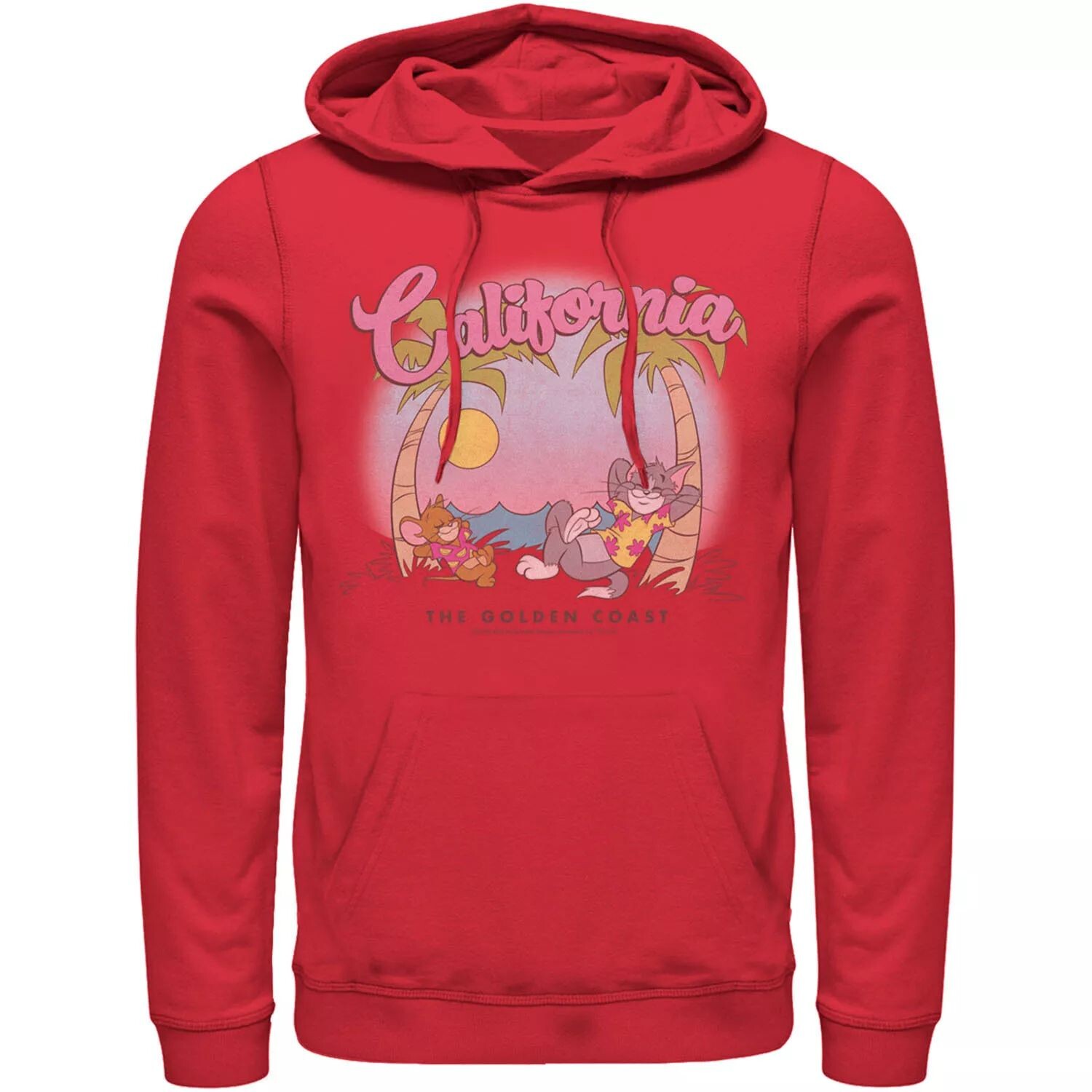 

Мужская толстовка Tom & Jerry California Golden Coast Licensed Character, красный