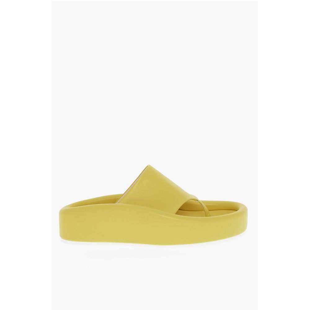 Сандалии из искусственной кожи MM6 Maison Margiela, Yellow — фото 3