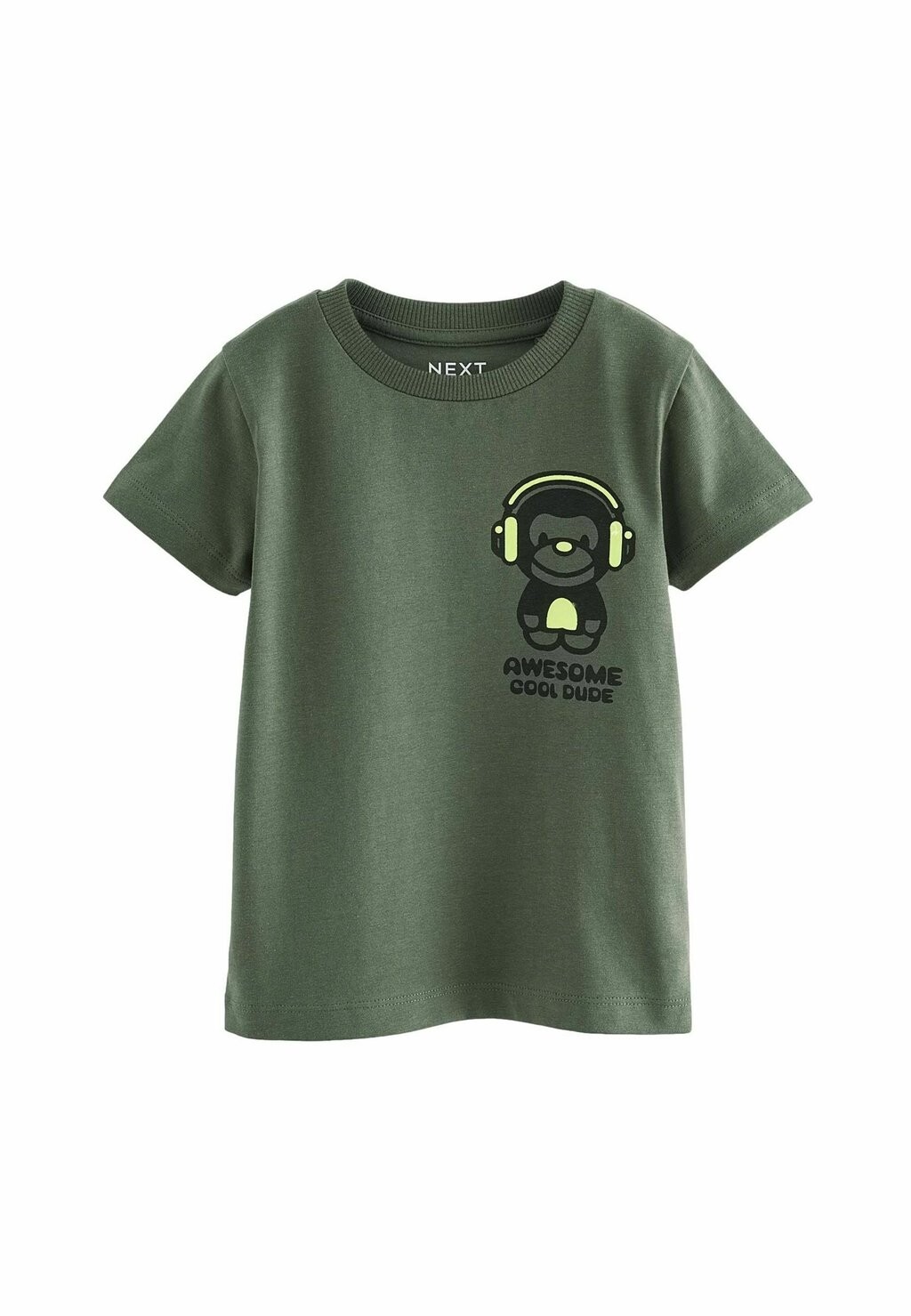 

Футболка BACK SHORT SLEEVE Next, зеленый