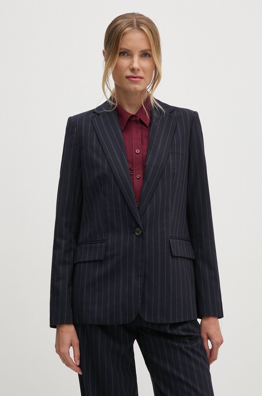 

Шерстяная блейзер Lauren Ralph Lauren, темно-синий