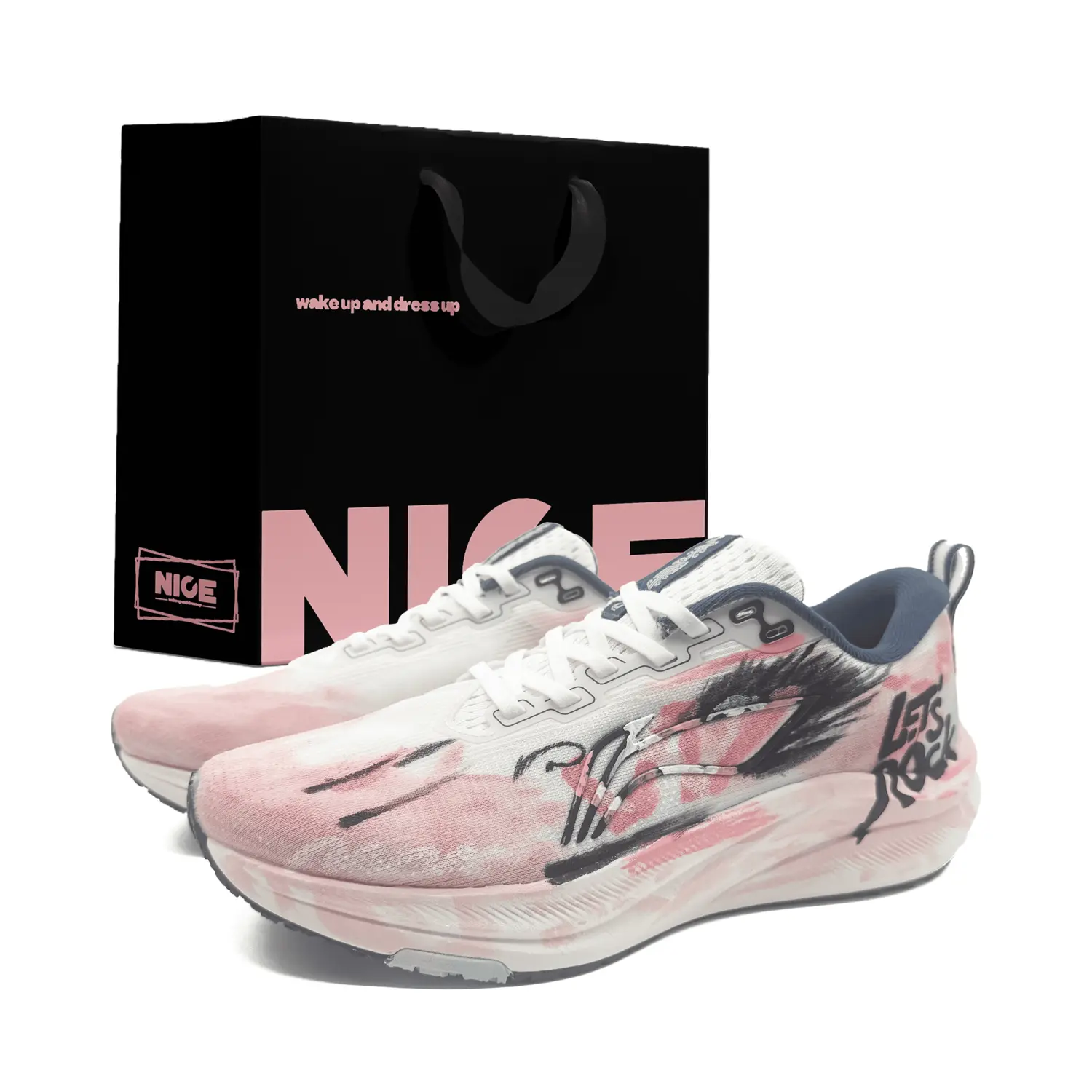 

LINING Кроссовки мужские Red Hare 8 с низким верхом, розовые