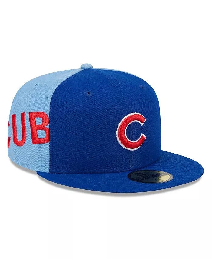 

Мужская облегающая шляпа Royal/Голубой Chicago Cubs Gameday Sideswipe 59Fifty New Era, синий