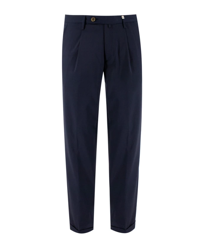 

Классические брюки зауженного кроя Myths, синий