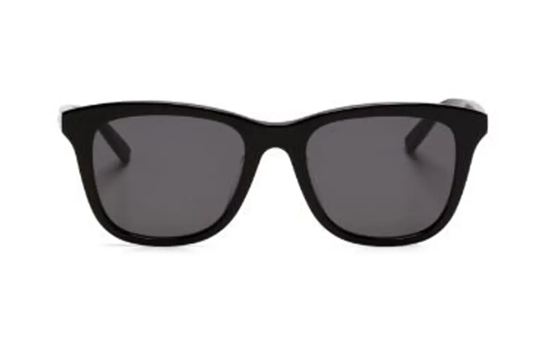 SAINT LAURENT Солнцезащитные очки нестандартной формы мужские черные, Black — фото 3