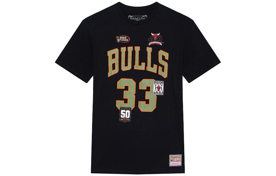 

Футболка Mitchell & Ness с втачными рукавами унисекс черная Mitchell Ness
