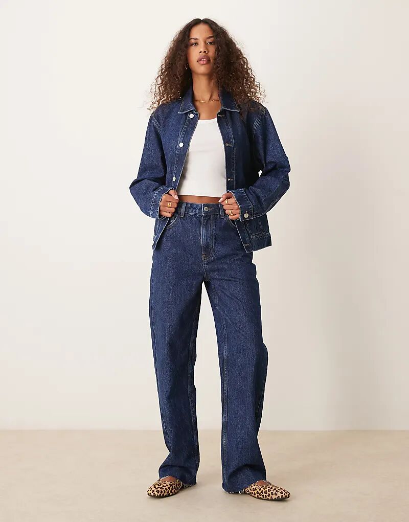

Джинсы в стиле 90-х, средне-синие ASOS DESIGN
