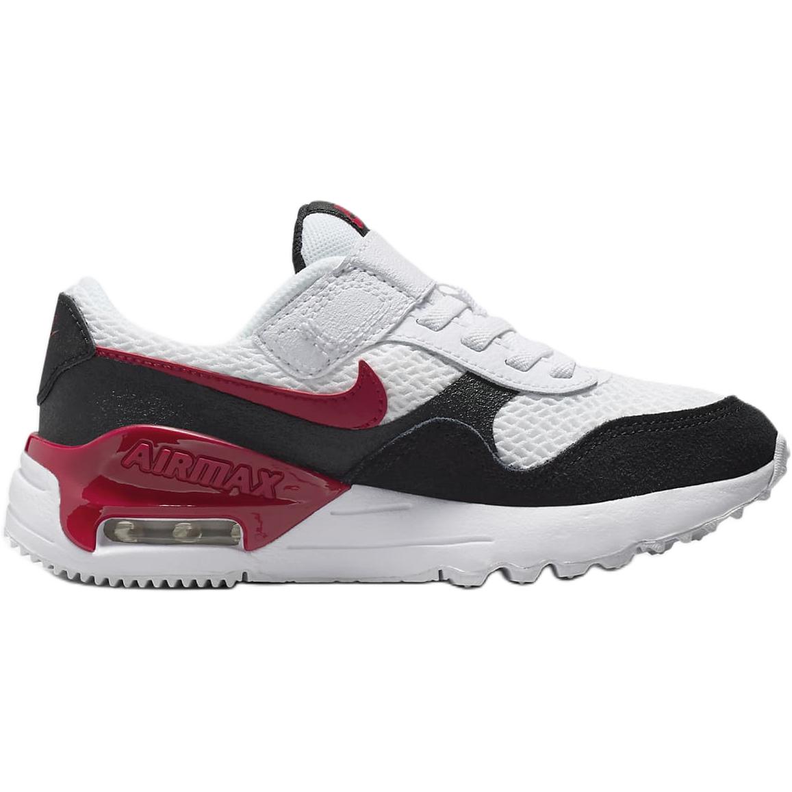 Nike Кроссовки Air Max SYSTM Abrasion Resistant низкие детские повседневные черно-белые для детей 3-7 лет — фото 3