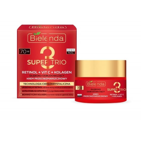 

Крем с ретинолом Вит С + Коллаген 70+ Bielenda, Super Trio