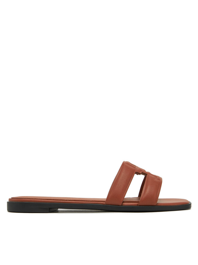 Мюли Th Logo Strap Mule FW0FW08671 Tommy Hilfiger, коричневый