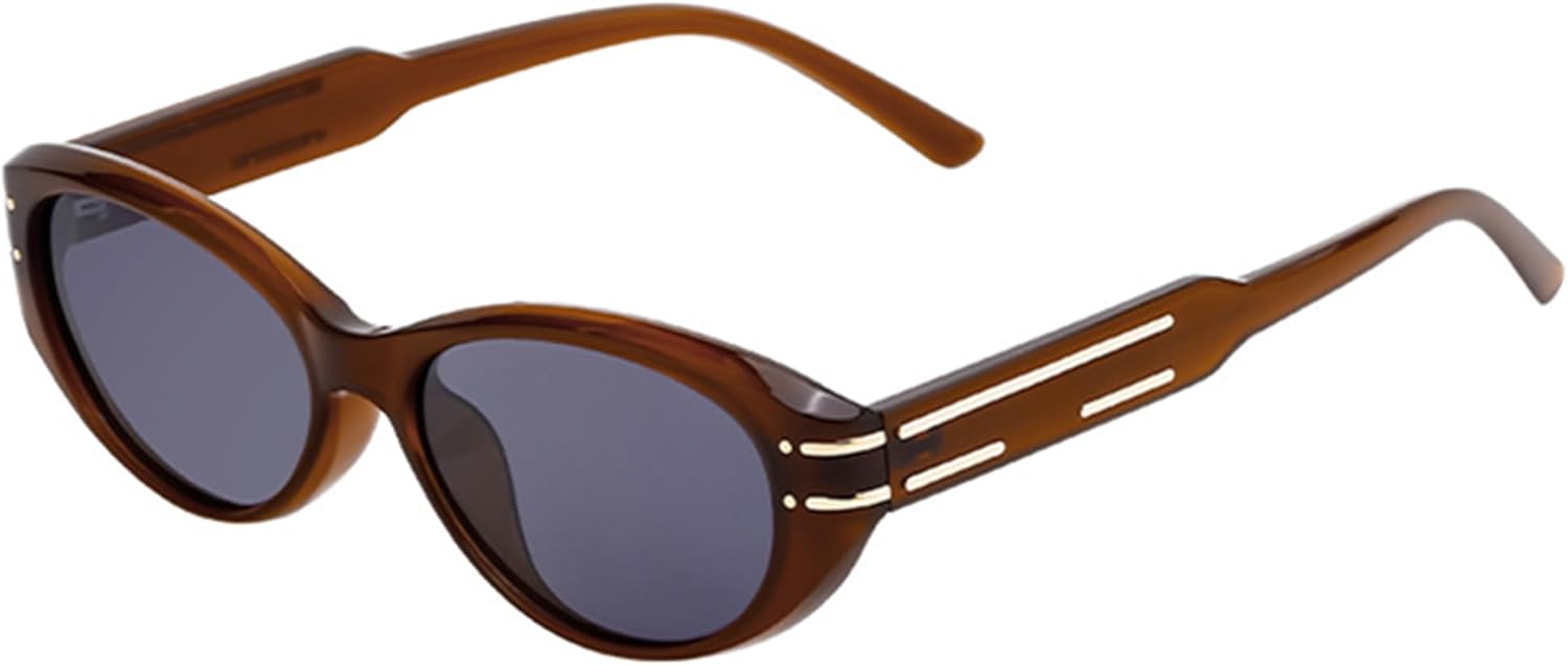 

Солнцезащитные очки bullabulling в овальной оправе с широкими дужками, женские, в стиле ретро, ​​пляжные, мужские, хип-хоп, для вечеринок, с защитой от УФ-излучения UV400, C4