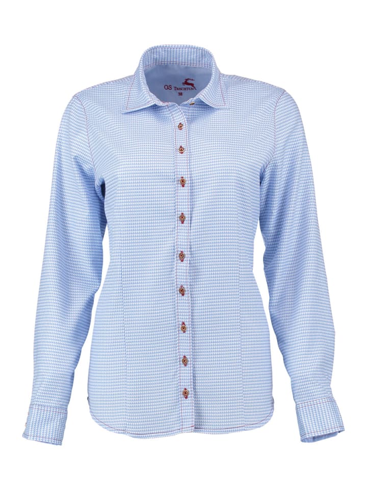 

Традиционная блузка Залира василькового цвета OS-Trachten