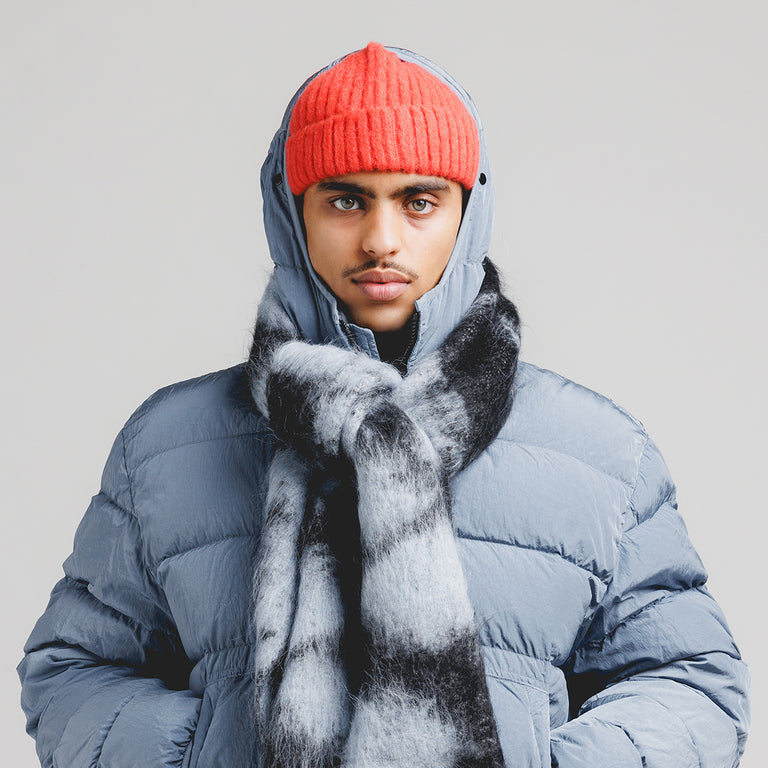 

Шапка brushed beanie Aspesi, оранжевый