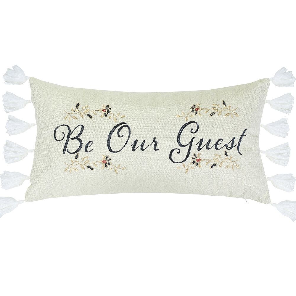 

Подушка Levtex Home Isadora Be Our Guest, белый