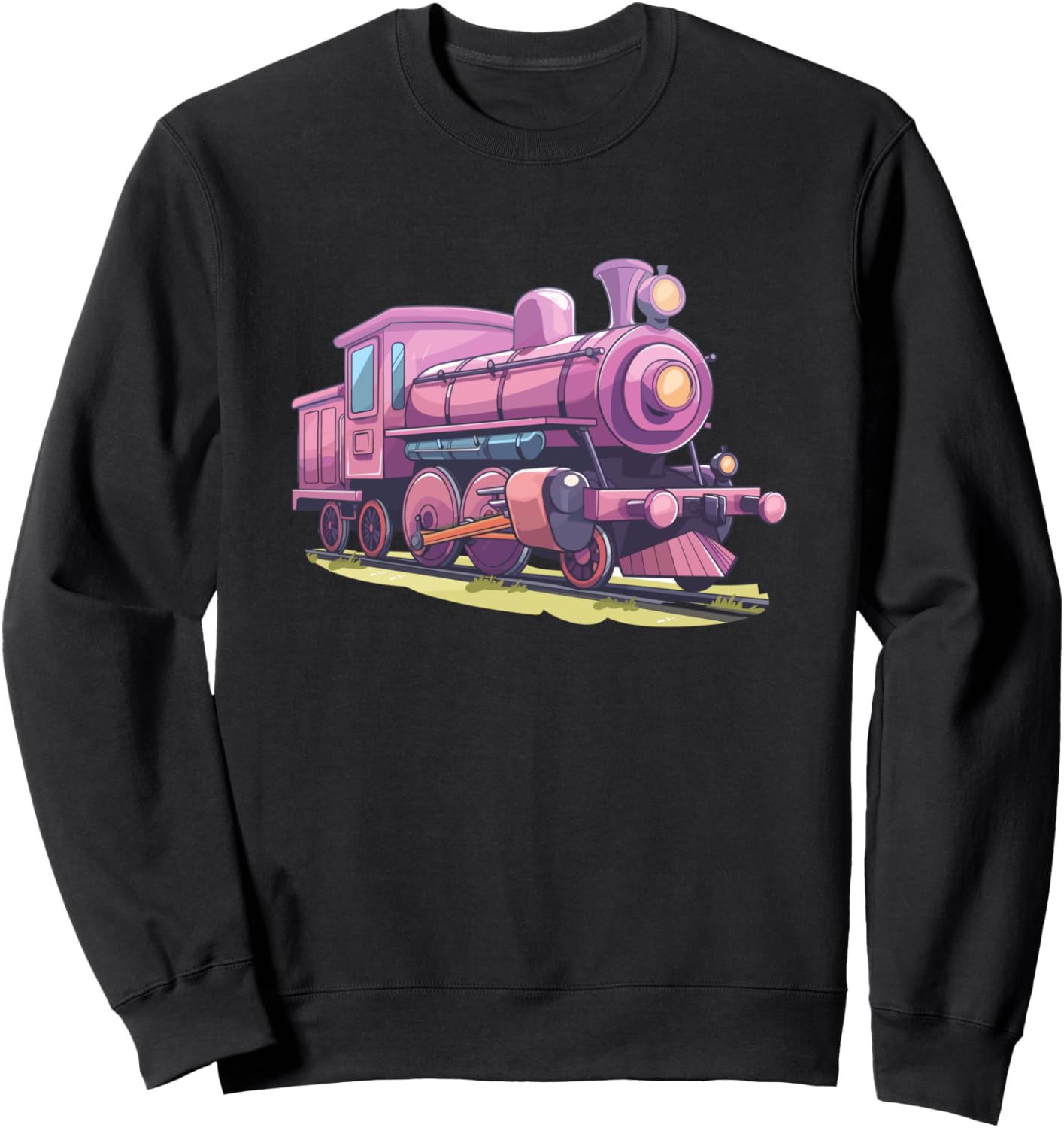 

Толстовка с изображением паровоза в стиле комиксов Railway Fan T-Shirts And Prizes, черный
