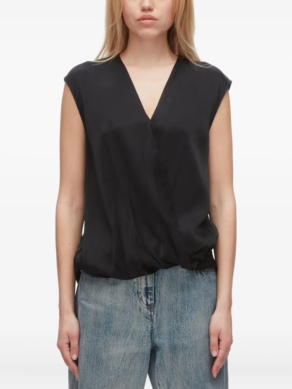 

Топ с V-образным вырезом без рукавов 3.1 Phillip Lim, черный