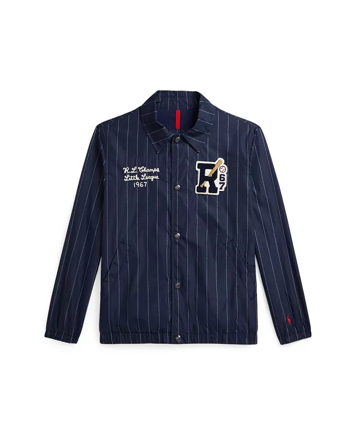 

Куртка тренера с бейсбольным логотипом Big Boys Polo Ralph Lauren, мультиколор