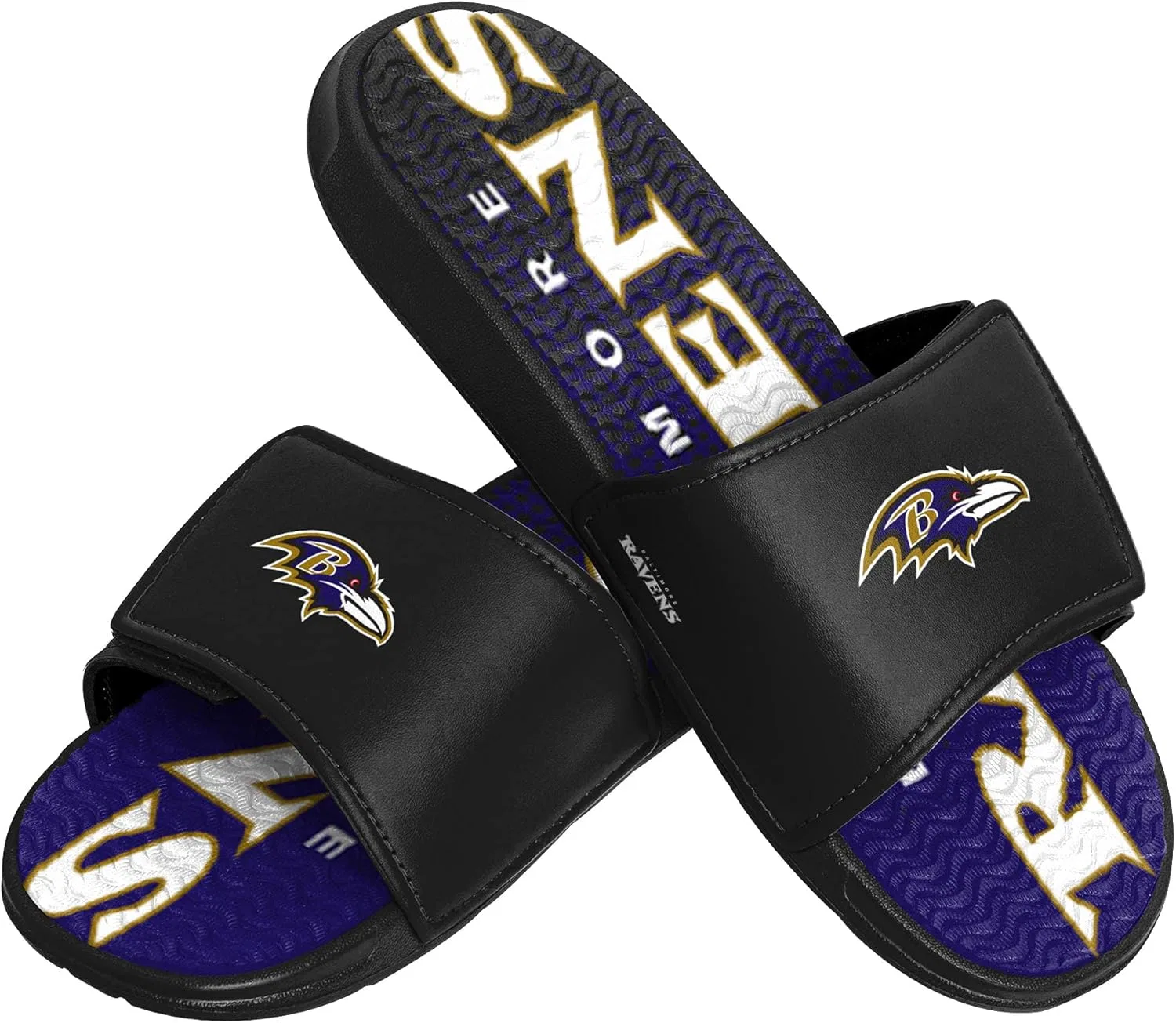 Мужские спортивные тапочки FOCO Legacy Velcro Sport Slide New York Giants Legacy Sport с застежкой-липучкой - размер Large, 3-Wordmark With Colour Gradient