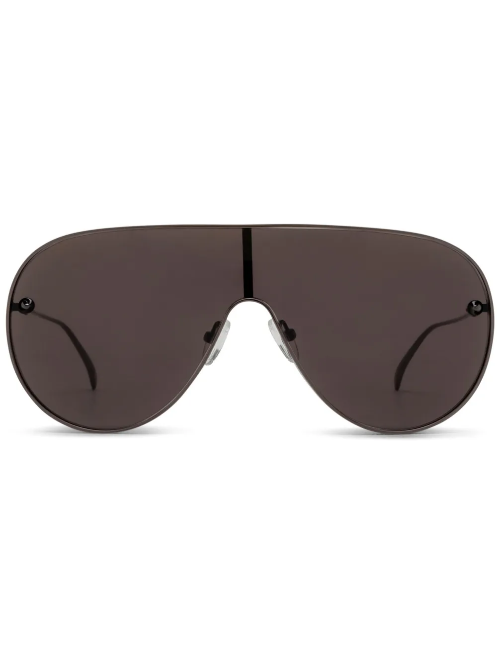 

Солнцезащитные очки в массивной оправе Alexander McQueen Eyewear, серый