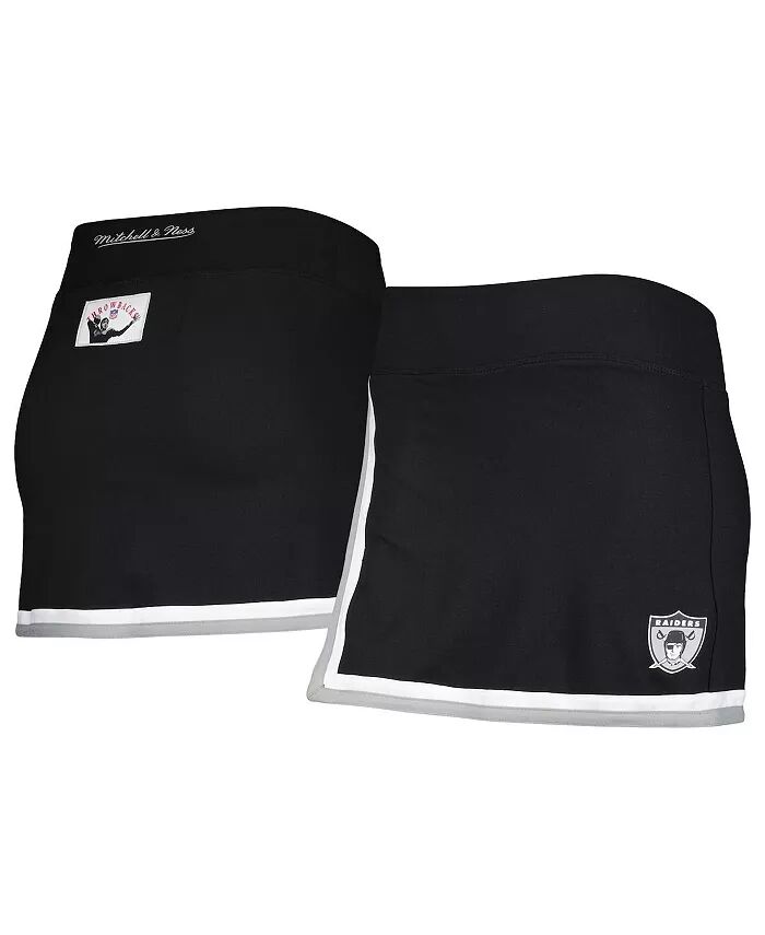 

Женская черная юбка-шорты Oakland Raiders Mitchell & Ness