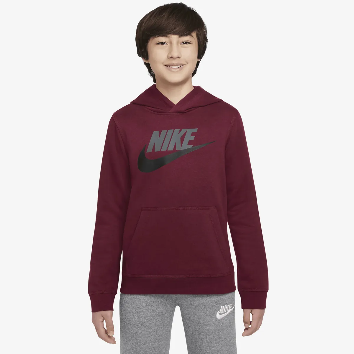 

Толстовка с капюшоном Nike Sportswear "Club Fleece Big Kids' Pullover Hoodie", черный