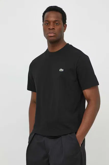 Футболка базовая Lacoste, черный — фото 4