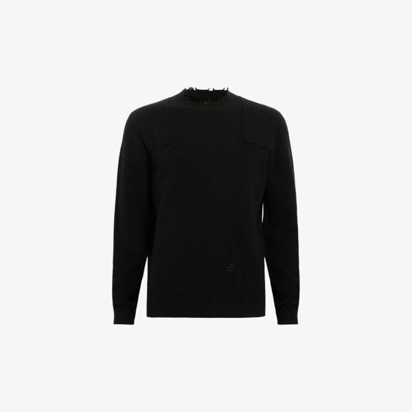 

Джемпер Pointer из шерстяной смеси с эффектом потертости Allsaints, черный