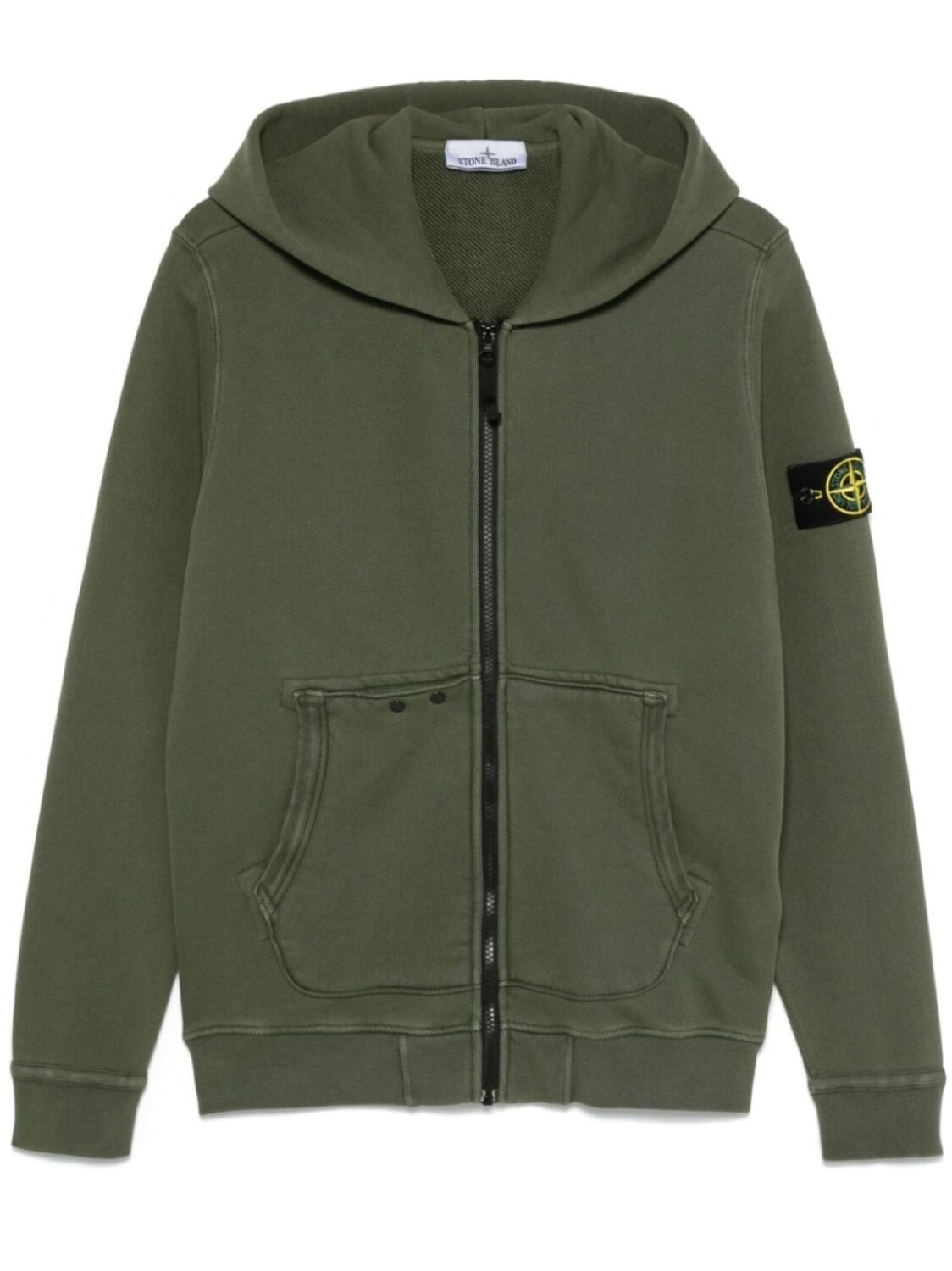 

Stone Island худи с нашивкой Compass, зеленый