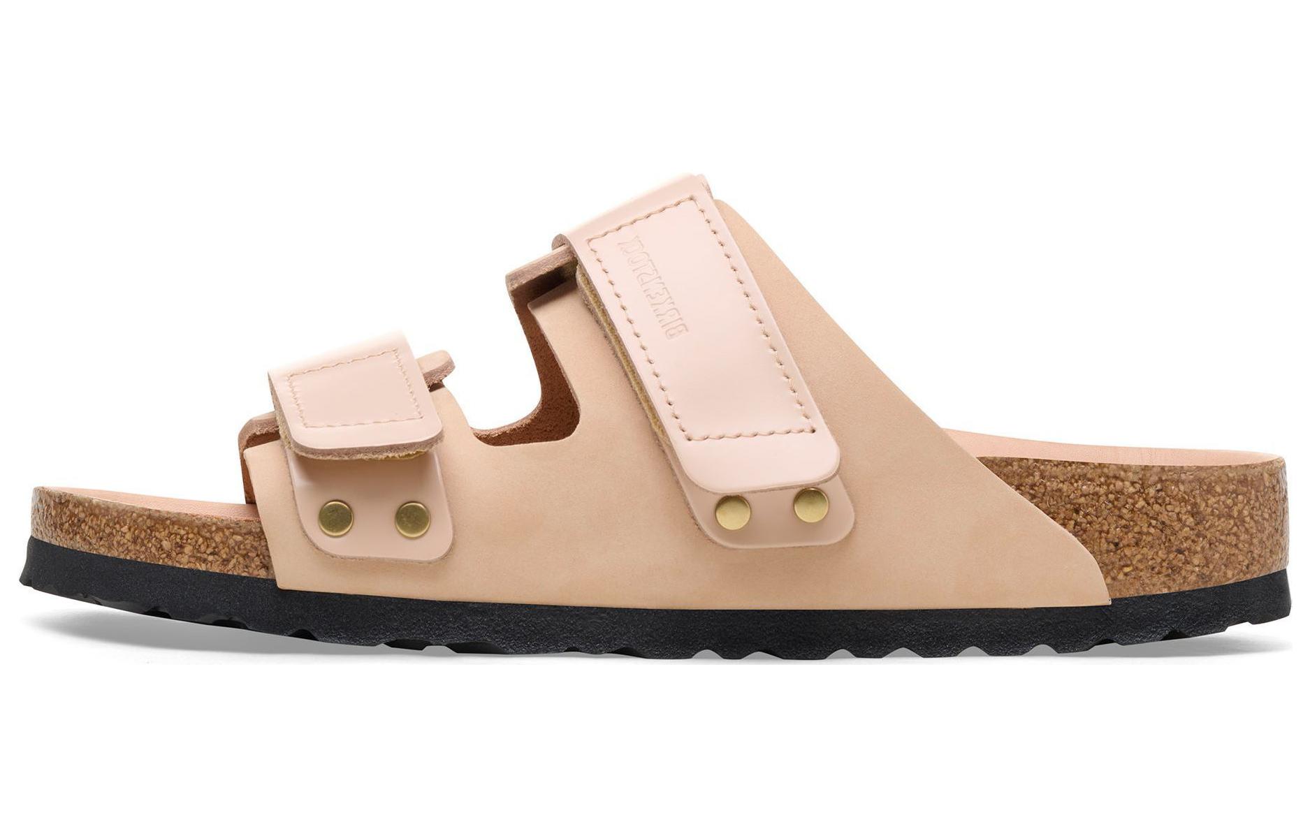 Женские кожаные шлепанцы Uji Birkenstock, Nude