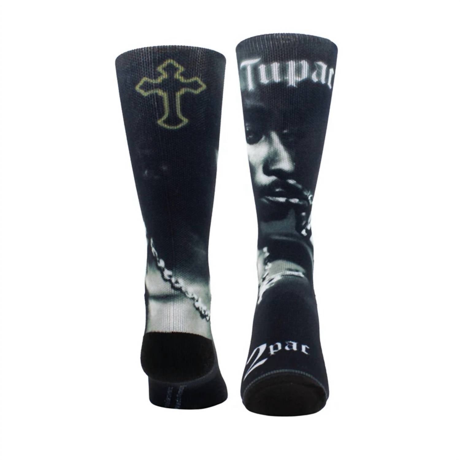 

Носки-халат унисекс Тупак черного цвета Perri’s Socks