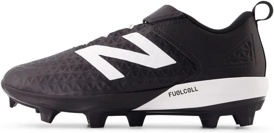 Бейсбольные кроссовки New Balance Men's FuelCell 4040 V8 с формованной подошвой, черно-белый — фото 2