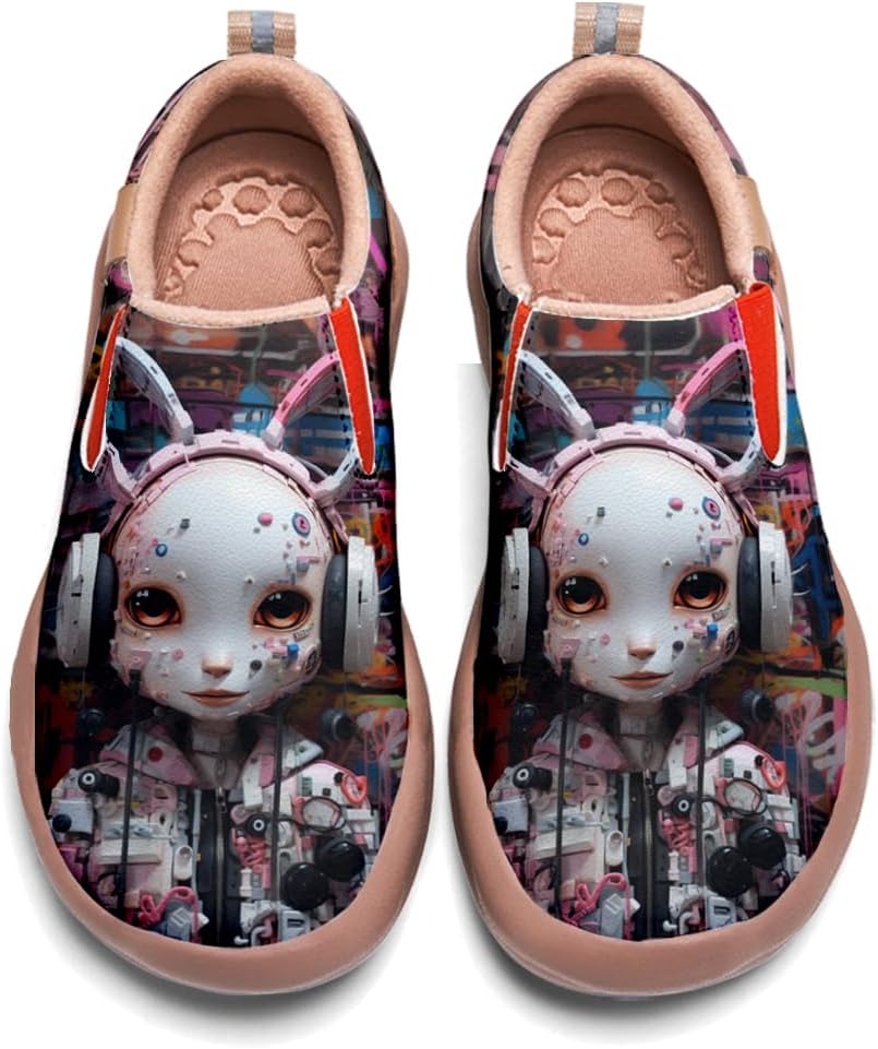 

Мужские повседневные лоферы для ходьбы, слипоны, легкие спортивные туфли, механический стиль, кроссовки с рисунком животных Onehorse, Mechanical Organisms - N17