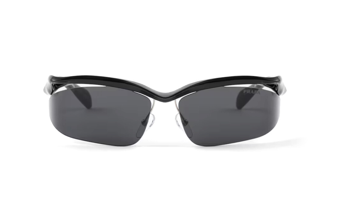 

Солнцезащитные очки Prada Morph Wraparound-frame, черный