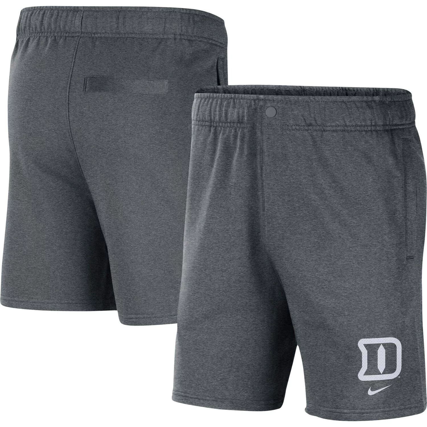 

Мужские серые флисовые шорты Duke Blue Devils Nike